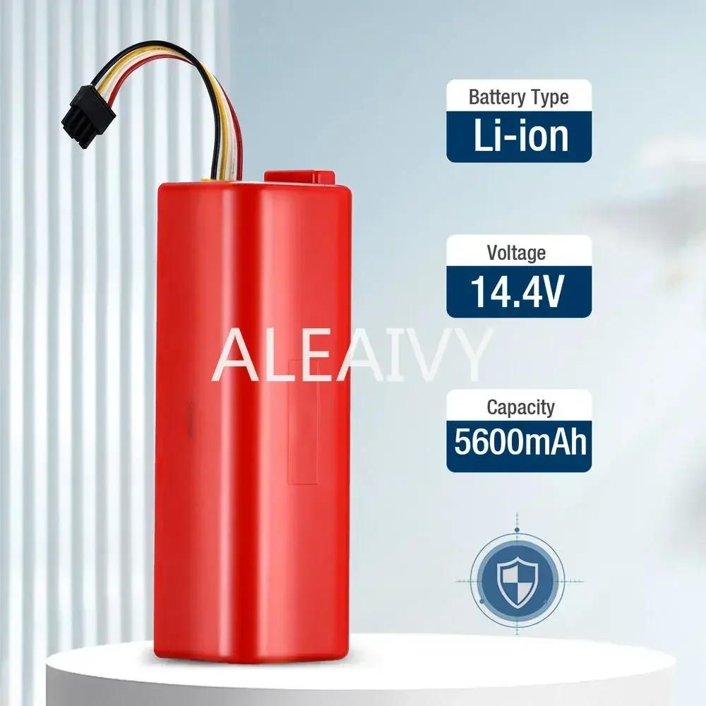 BRR-2P4S 14.4V 5600mAH 12800mAh Robotic Vacuum Cleaner Replacement Battery for Xiaomi Roborock S55 S60 S65 S50 S51 S5 MAX S6