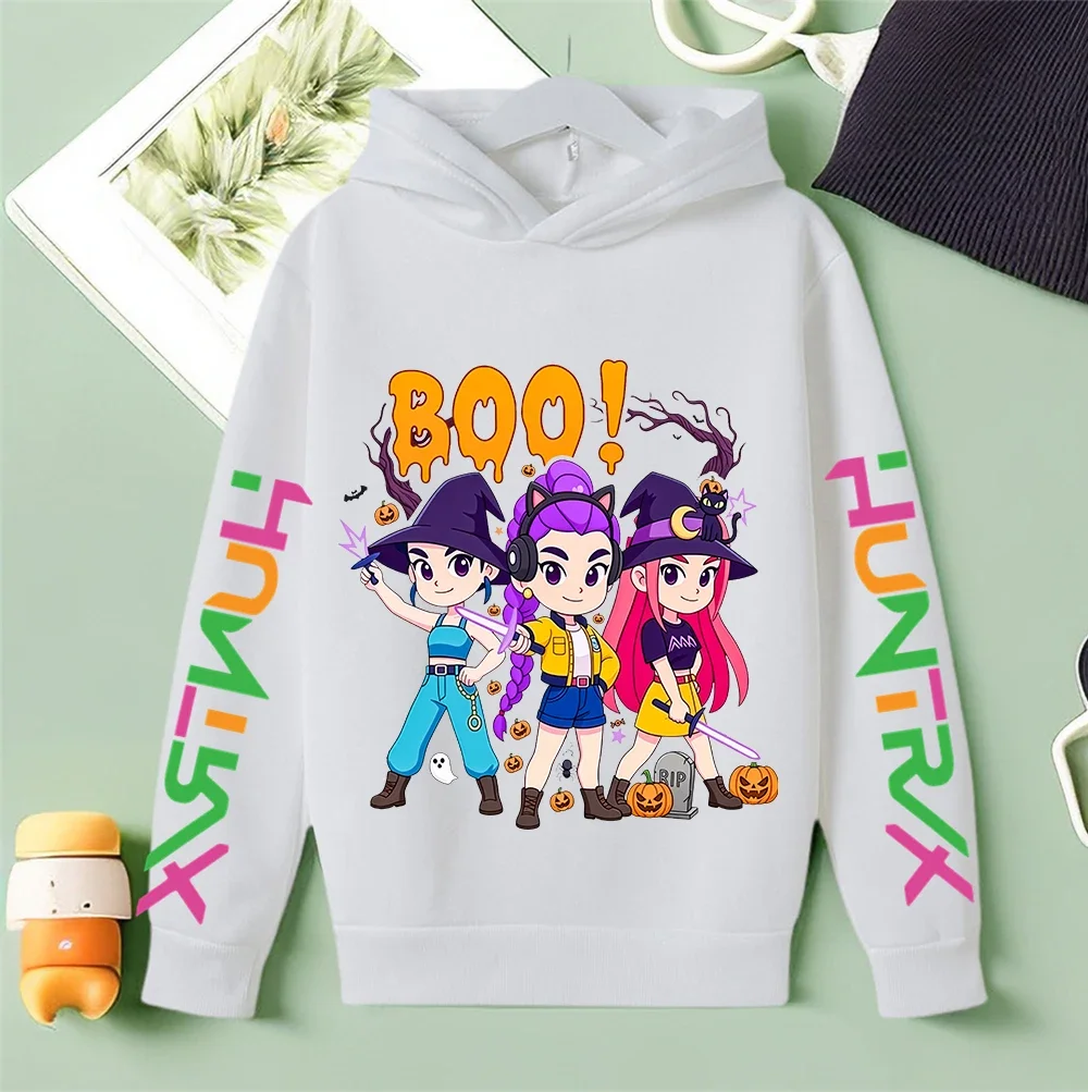 

KPop Demon Hunters Winter Casual Hoodie Kids Boys Girls Cute Kawaii Fashion Street Cartoon Outdoor Wear 3 14Y