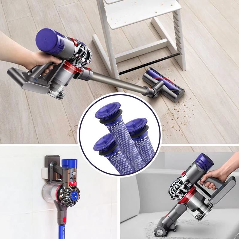 قطع غيار الفلتر المسبق لفلتر HEPA المكنسة الكهربائية Dyson V6، V7، V8، DC58 DC59، سهل التنظيف، متين وقابل للغسل 965661 -01