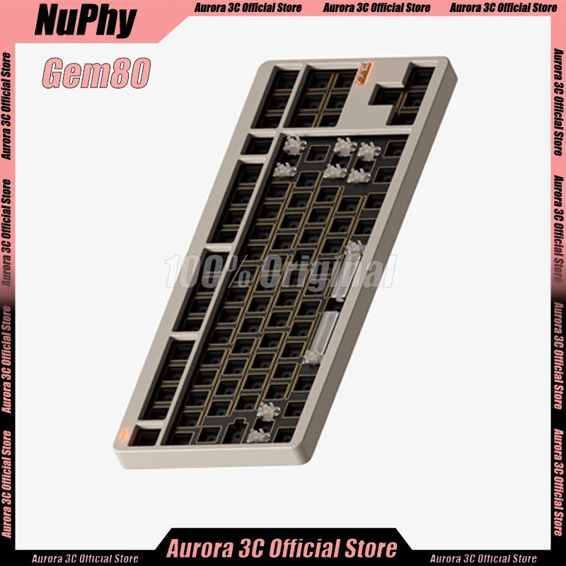 

Nuphy Gem80 Mechanical Keyboard kit Wired Keyboard kits Aluminum Gamer Alloy Top Cover Hot Swap Rgb Custom Gaming Keyboards kits