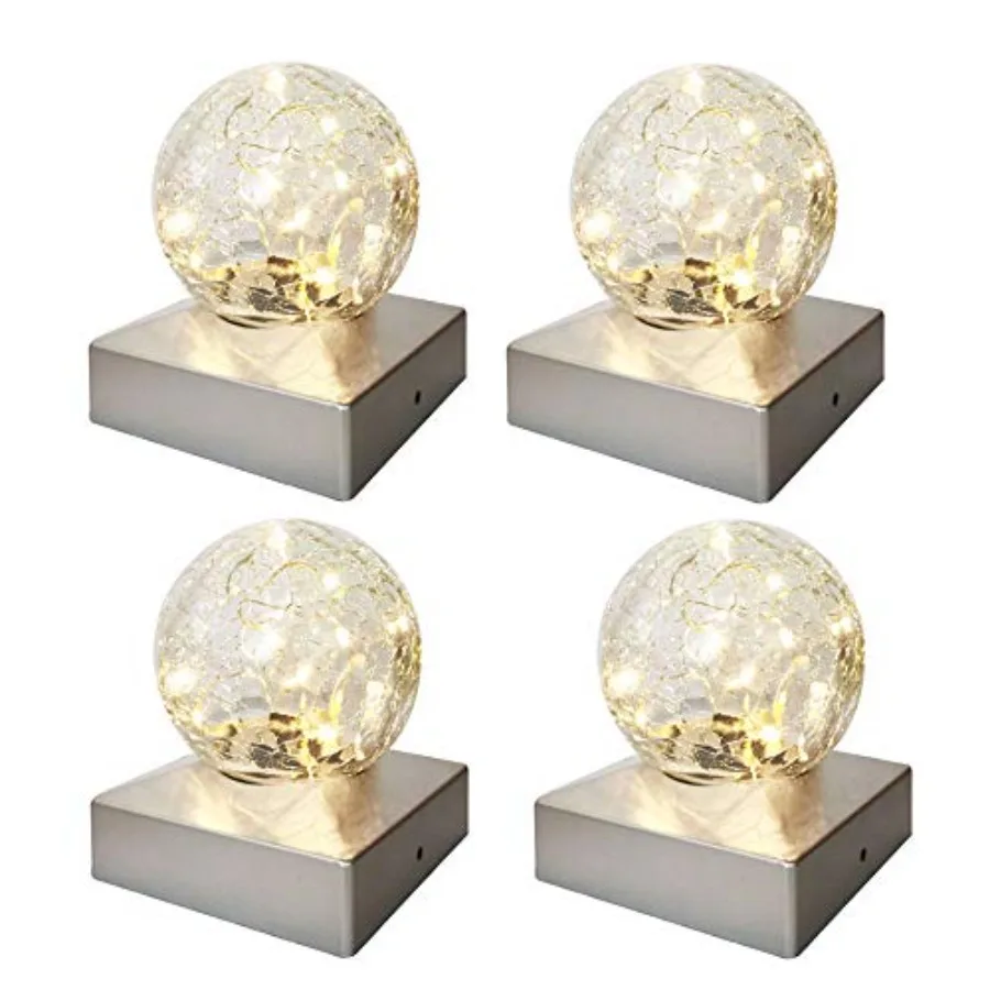 

Солнечные светильники для столбов - Уличные светодиодные лампы на солнечной энергии для декора забора, террасы или сада