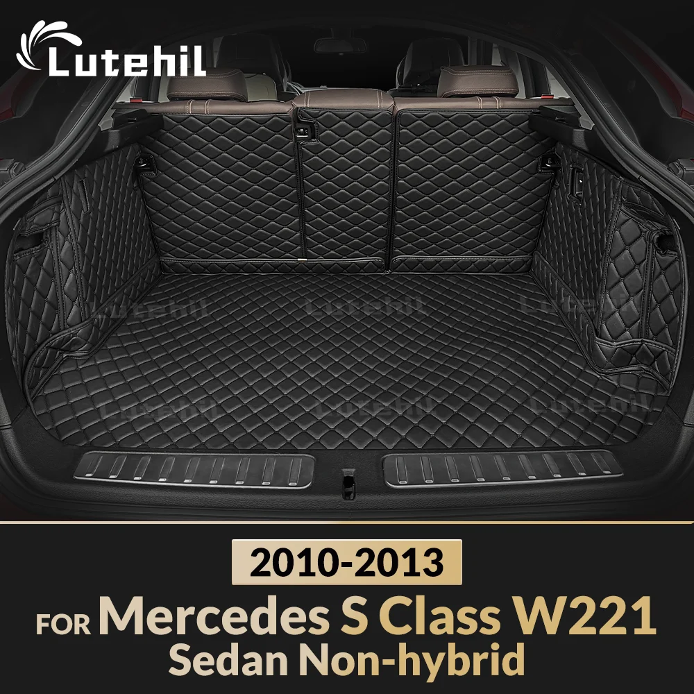 

Для Mercedes Benz S Class седан, негибридный W221 2010-2013 12, коврик для багажника с полным покрытием, аксессуары для защиты салона