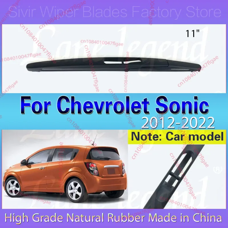 

Car Wiper Blade Rear Back Window Windscreen Windshield Wipers Auto Accessories For Chevrolet Sonic Hatchback 2012 - 2022 11"