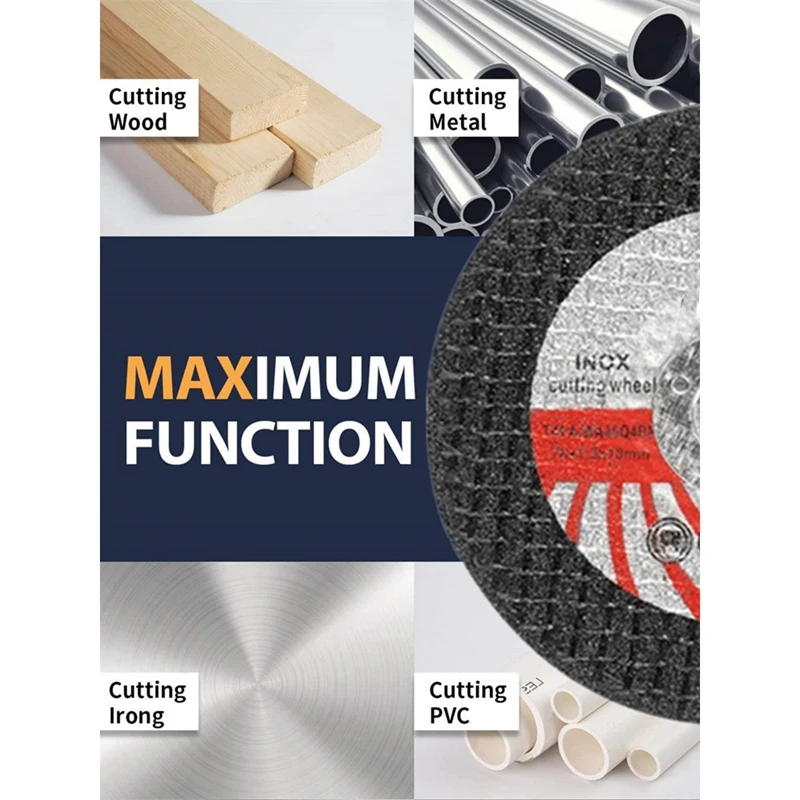 5Pcs 75Mm Cutting Disc For 10Mm Bore Angle Grinder Metal Circular Saw Blade Flat Flap Grinding Wheel Milling Tool