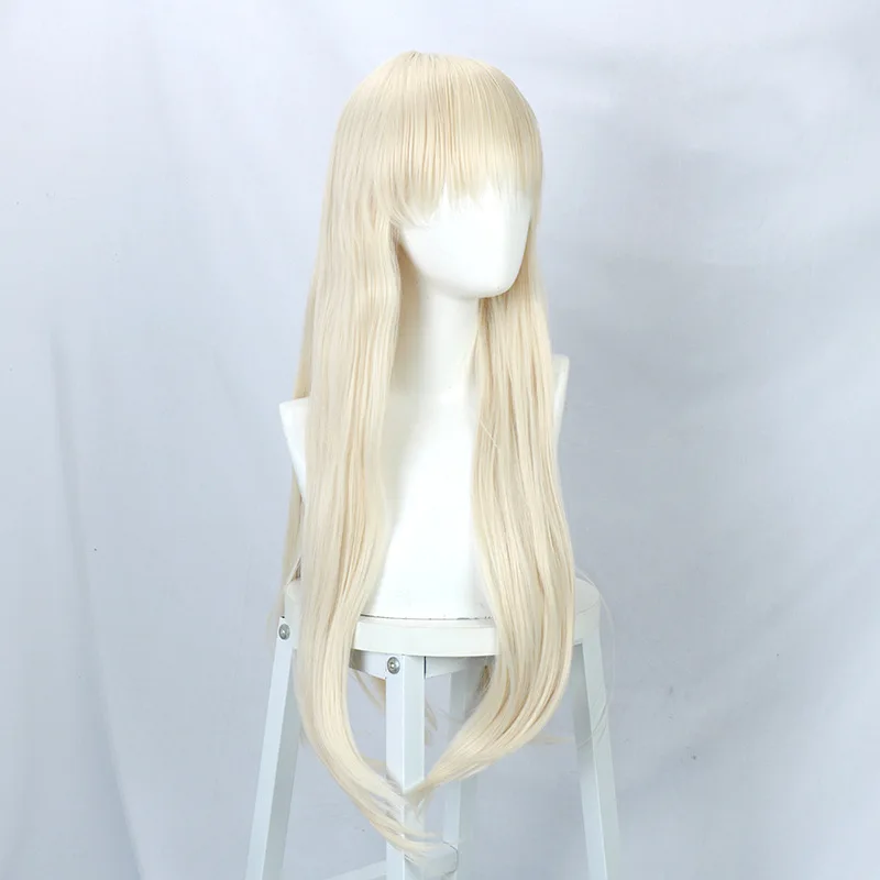 Kakegurui seizoen 2 melk goud Enma Tsukimi Rurina cosplay pruik