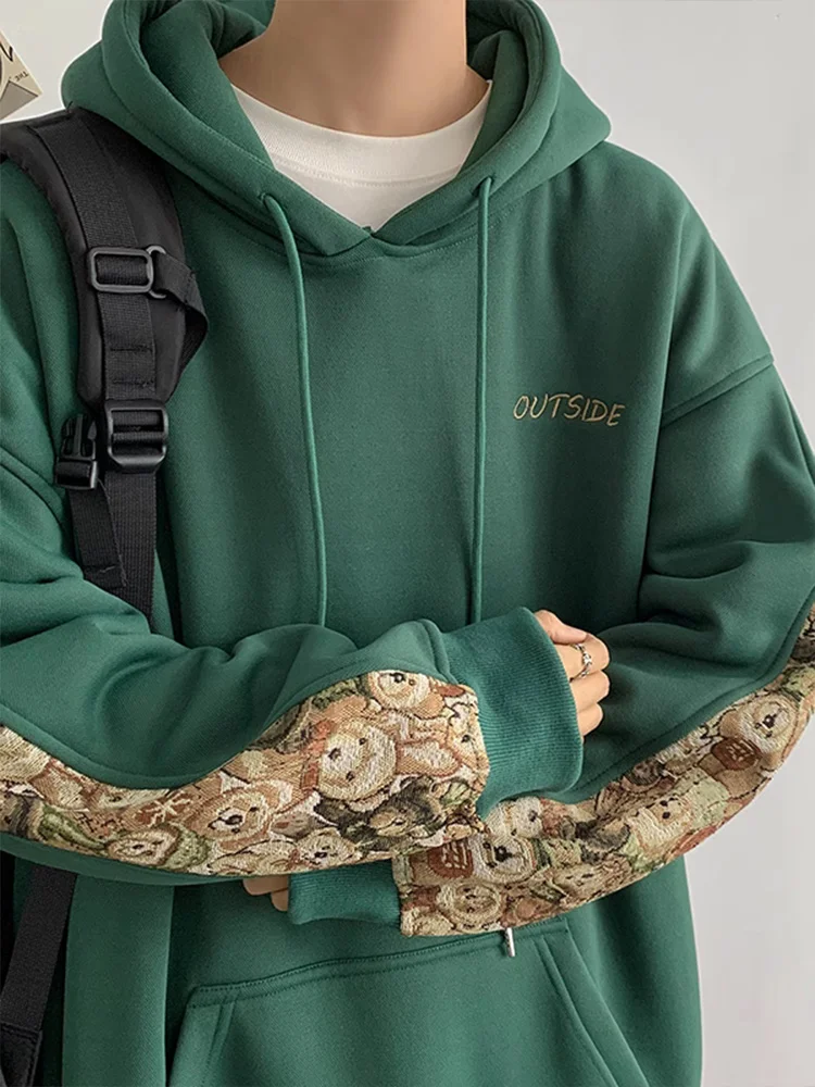 

Мужская толстовка с вышивкой Olive een, весенне-осенняя, плотная, повседневная, удобная, свободного кроя, молодежная, модная