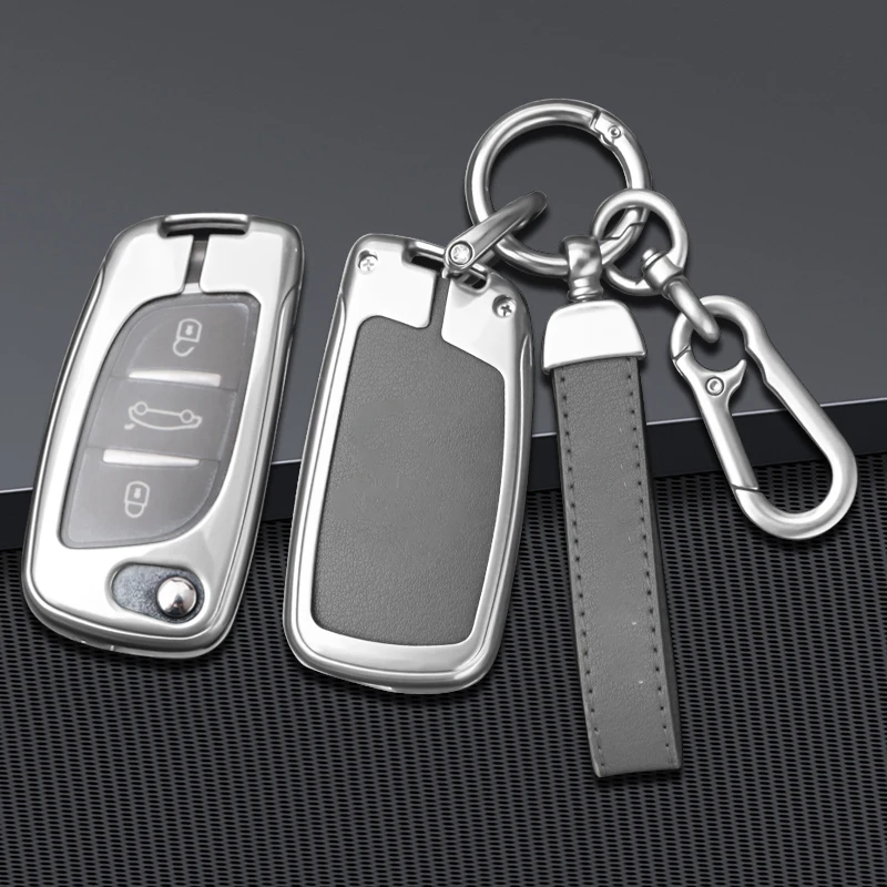 Car Key Case Holder Cover For Southeast Dx7 Dx3 Luxury Dx5 Zinc Alloy 3/4/5 Buttons Auto Holder Shell Car-Styling Accessories