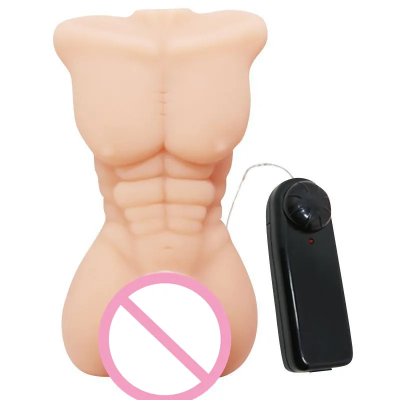 Realistic Sex Torso Man Doll With Vibrating Dildo Female Masturbation Vagina Clitoris Stimulator Vibrators For Women Adult Toys