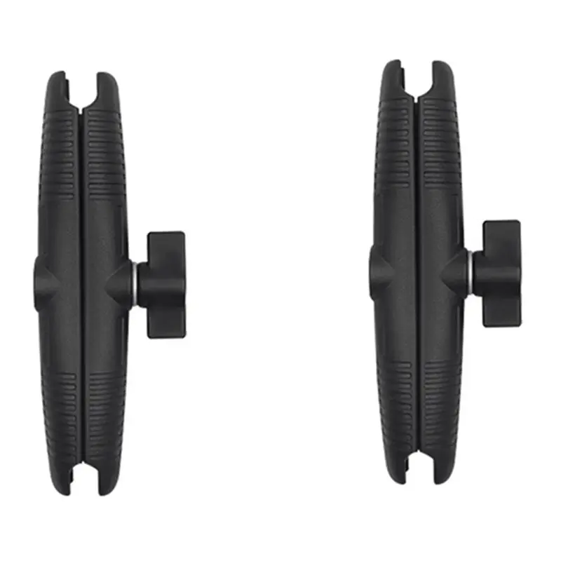 Firmly 2X Aluminium Alloy 17Cm Double Socket With 1 Inch Ball Base Mount Motorcycle Camera Extension