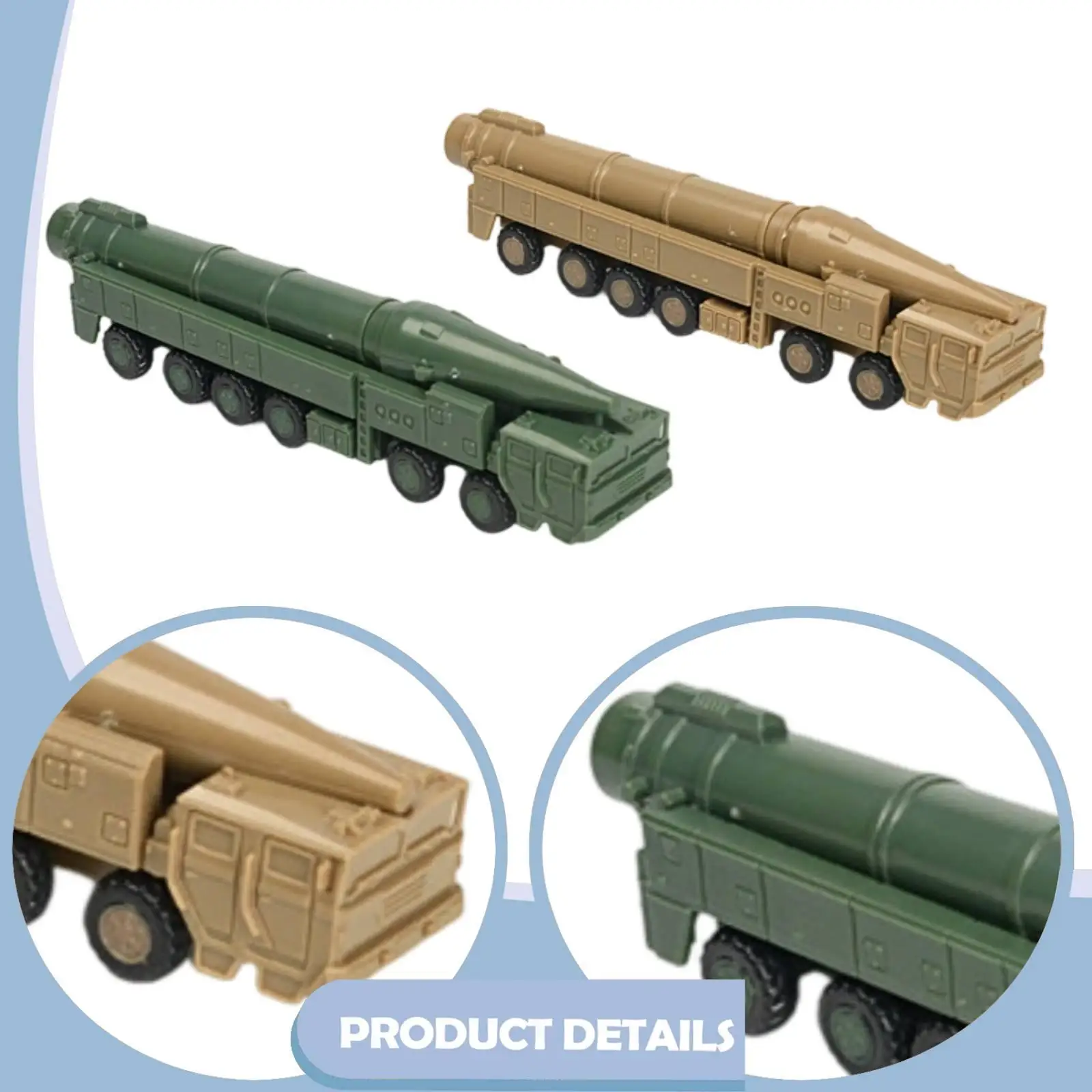 2Pcs 1/144 Armored Vehicle Building Kits for Collection Adults Keepsake