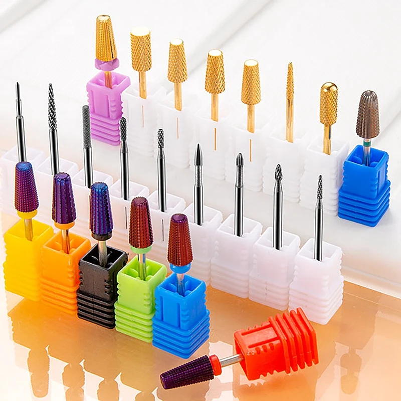 1PC High Quality Tungsten Carbide Grinding Head Electric Nail Drill Bits Machine Pre-treatment Cuticle Rhinestones Removal Tools