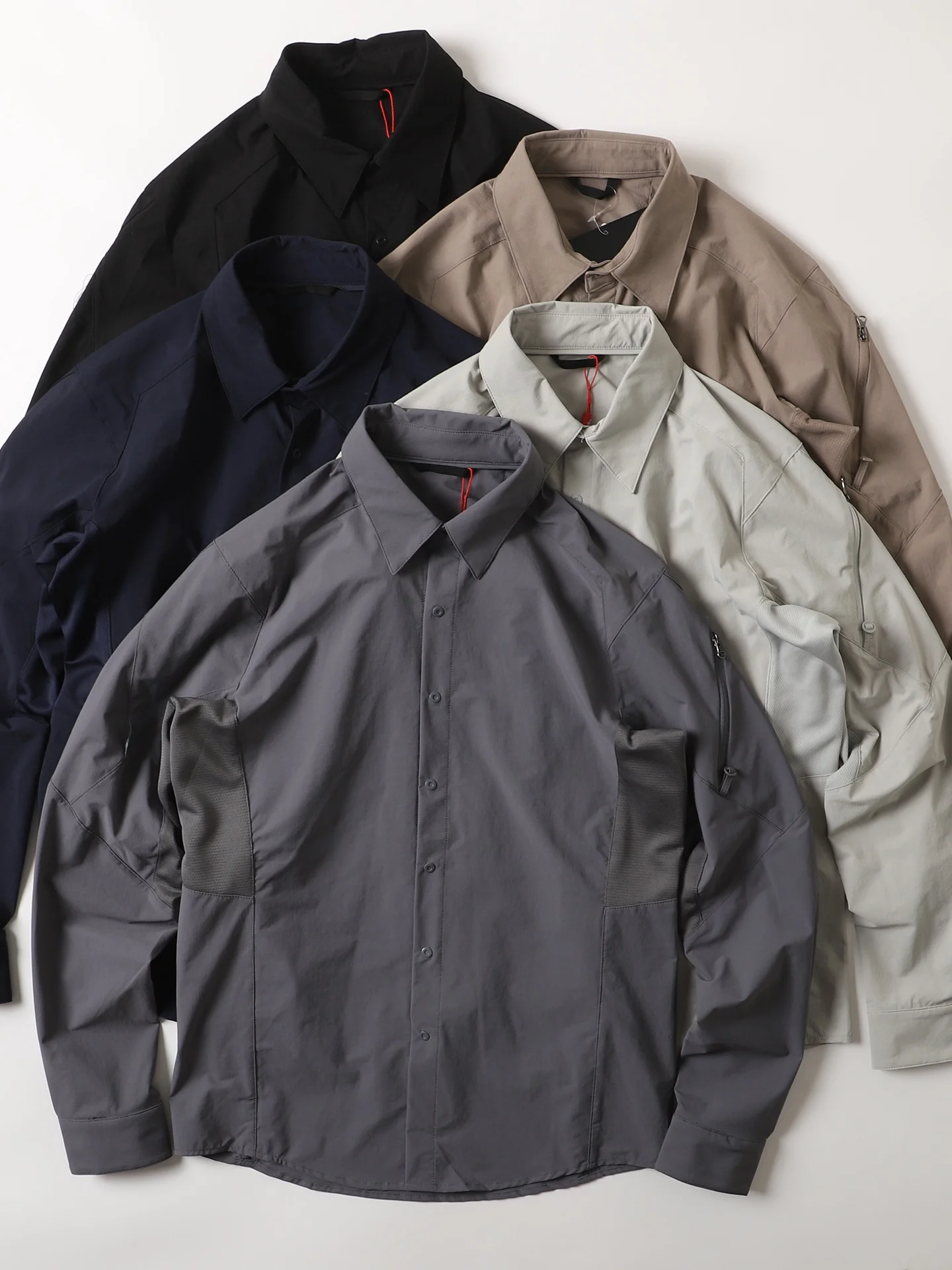 

Lightweight Breathable Outdoor Long Sleeve Shirt Quick Dry Sport Casual Fashion Polyester Fiber Standard Fit Men's Shirt