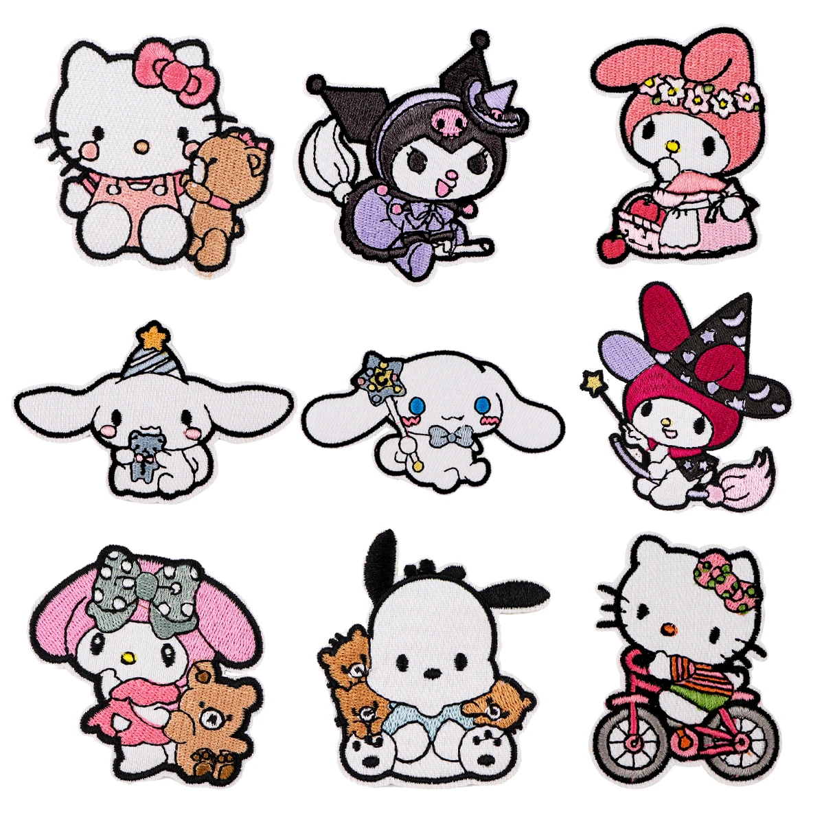 Kawaii Animals Patch Cartoon Embroidered Patches For Clothing DIY Iron on Patches For Clothes Cartoon Patch Stickers