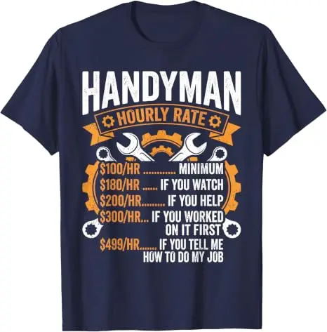 Lustiges Handwerker-Kunstwerk für Männer Jungen Papa Herr Fix-it Handwerker T-Shirt Y2k Herrenmode Wartungs- & Reparaturmann Grafik-Spruch T-Shirt Geschenk – Detail 14