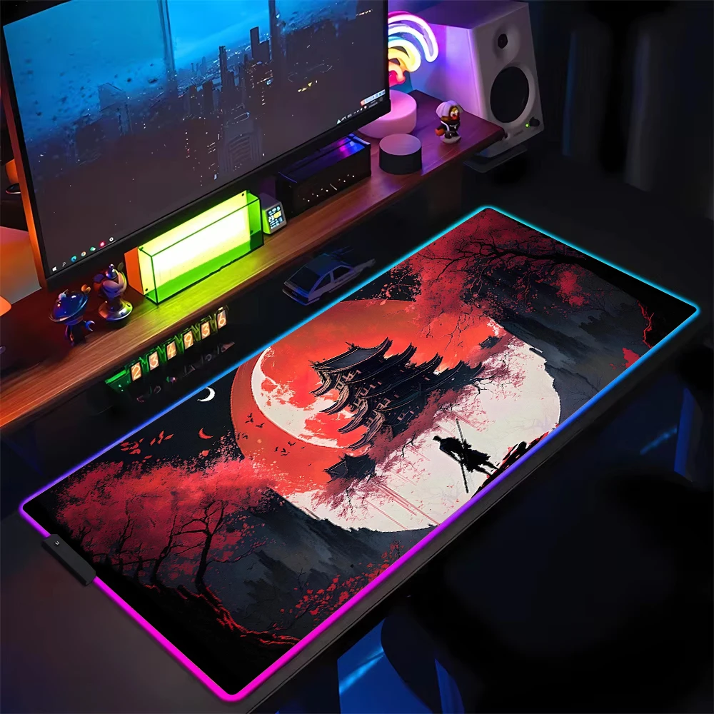 

XXL RGB LED Glow Gaming mouse pad Super Large rubber non-slip desk mat multi-model office mat durable FPS/MOBA players preferred