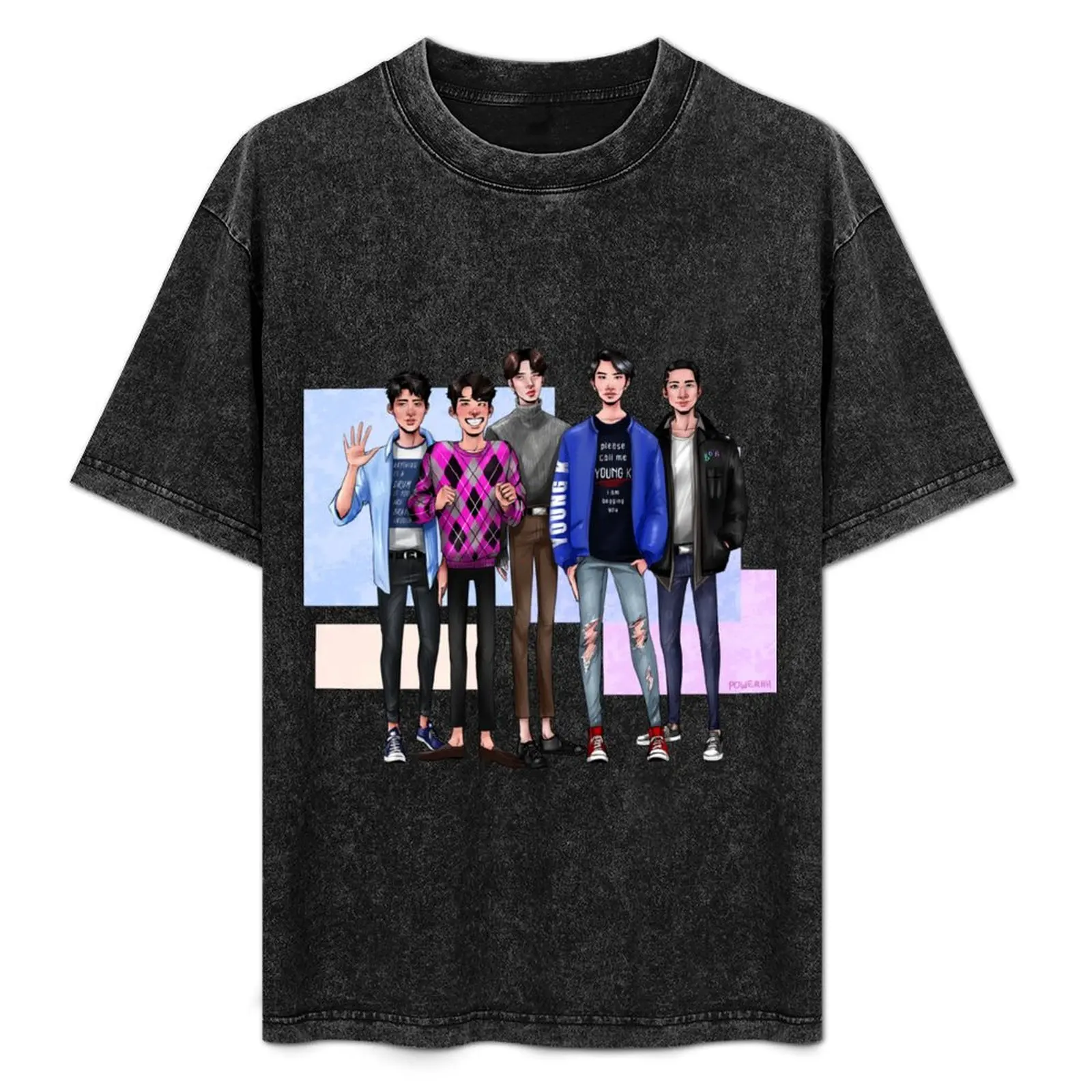 day6 T-Shirt baggy shirts plain oversized t shirt men