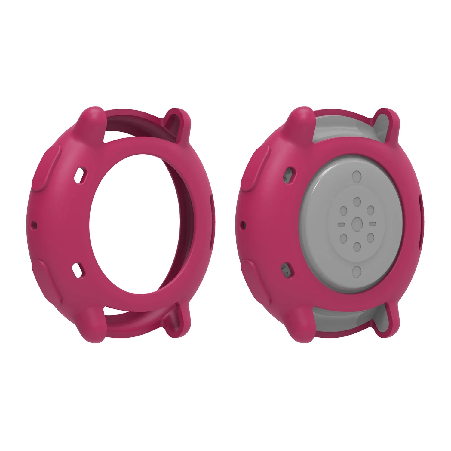 เคสซิลิโคนอ่อนนุ่มสำหรับนาฬิกาอมาซฟิต แอคทีฟ 2 สีลูกกวาด ครอบคลุมเต็มรูปแบบ ฝาครอบป้องกันสำหรับอุปกรณ์เสริมอมาซฟิต แอคทีฟ 2