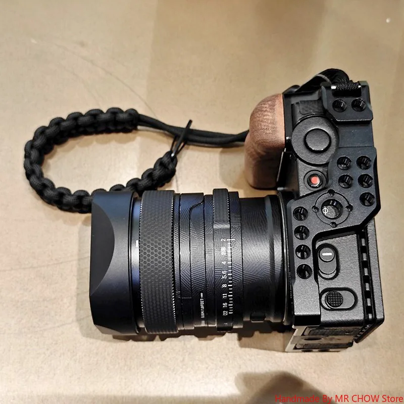 تصميم لسيجما 65 مللي متر F2 DG DN استبدال LH656-01 غطاء عدسة مربع حربة معدنية مع غطاء غطاء محرك السيارة المجاني