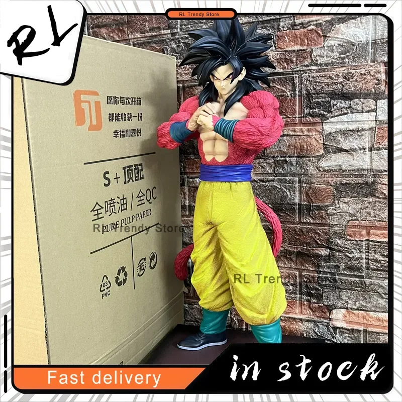 Nieuwe 53 cm 2% & Jt Studio Dragon Ball Anime Figuren Ssj4 Son Goku Figuren Super Saiyan 4 Goku Pvc Standbeeld collectie Model Speelgoed Geschenken