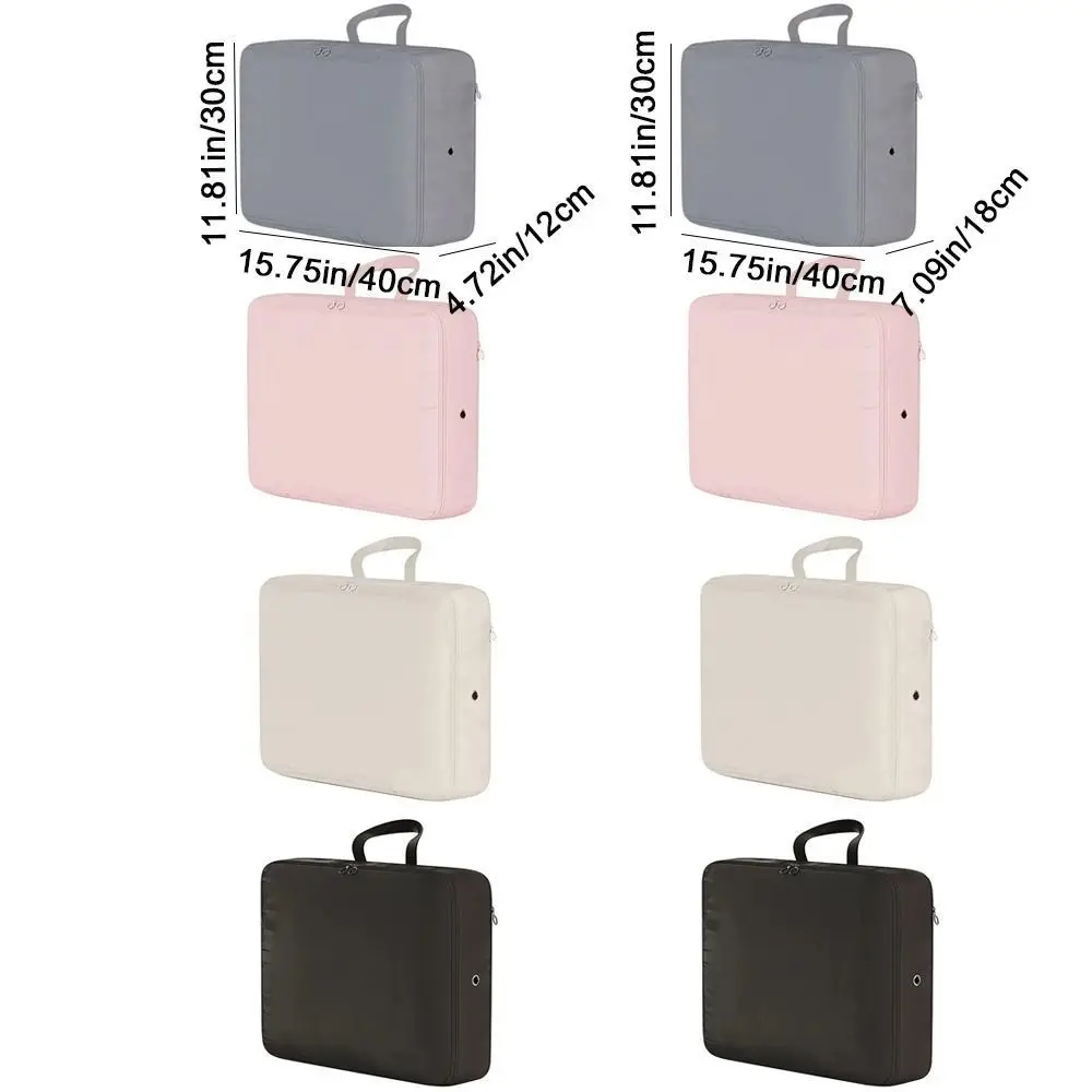 Polyester Down Jacket Storage Bag Large Capacity Foldable Compressed Travel Clothes Bag with Handle Puffer Jacket Storage Bag