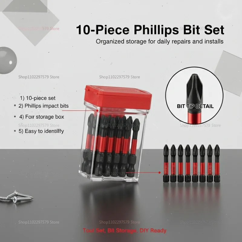 10-Piece Set Of 2"-…