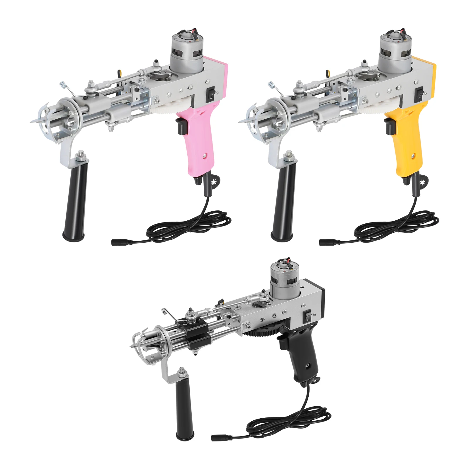 100 W elektrische Tufting-Pistole, 2-in-1 elektrische Teppich-Tufting-Pistole, 13000 U/min, Teppichherstellung, Tufting-Pistole 360 ° Rotation Teppichweberei Mac – Detail 7