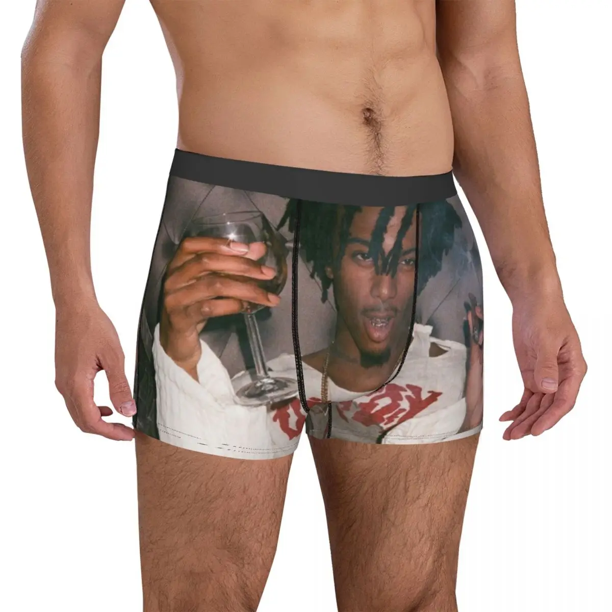 Self Titled Playboi Carti Design Underwear asap wlr mod Classic Underpants Design Shorts Briefs 3D Pouch Plus Size Boxer Shorts