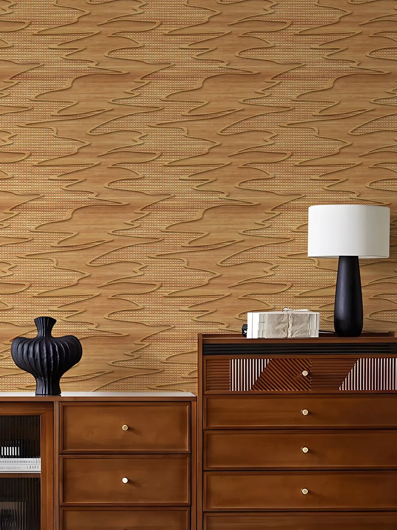 Brown Wood Peel and Stick Wallpaper Stripe Home Removable Self-Adhesive Rustic Contact Paper Bathroom Bedroom Furniture