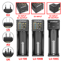 LiitoKala Lii-100C Lii-100 Lii-100B  Rechargeable Battery Charger For 3.7V 18650 18350 26650 1.2V AA AAA Ni-MH C Fast Charge