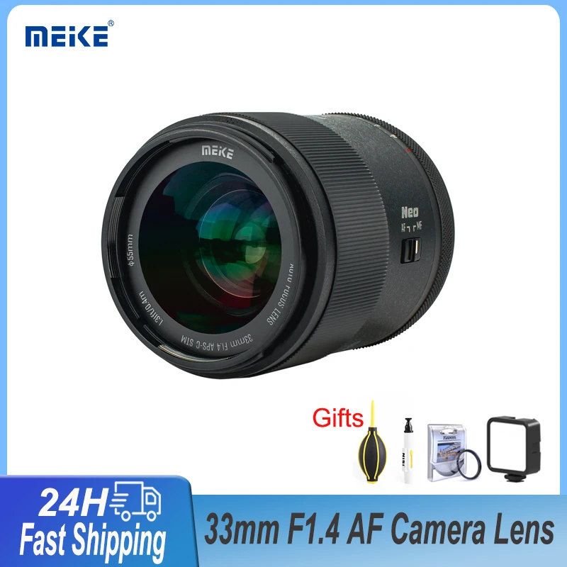 Meke 33mm F1.4 APS-C Large Aperture Autofocus Photography Camera Lens For Fujifilm FX Fuji X Mount Mirrorless Cameras