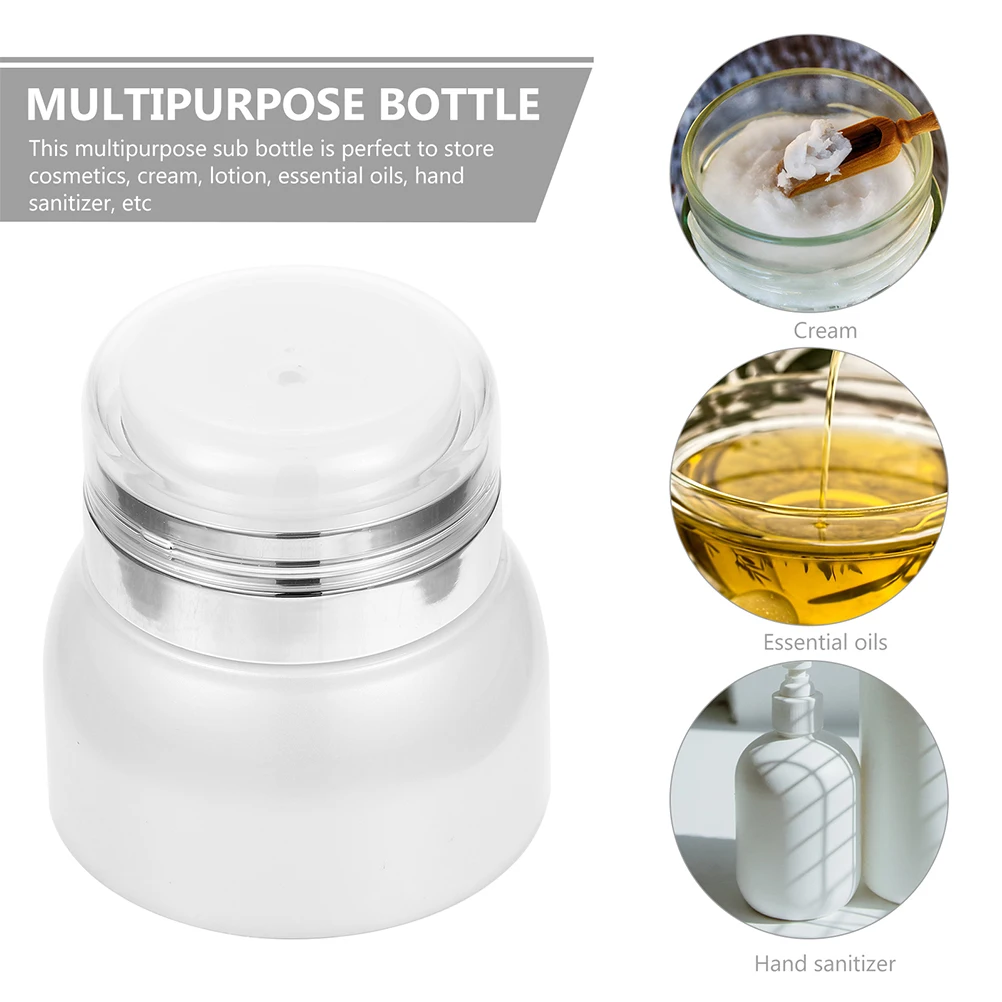 

4 Pcs Bottled Airless Lotion Cream Sample Bottles Travel Size Containers Multifunction Empty Storage Holder Plastic Balm
