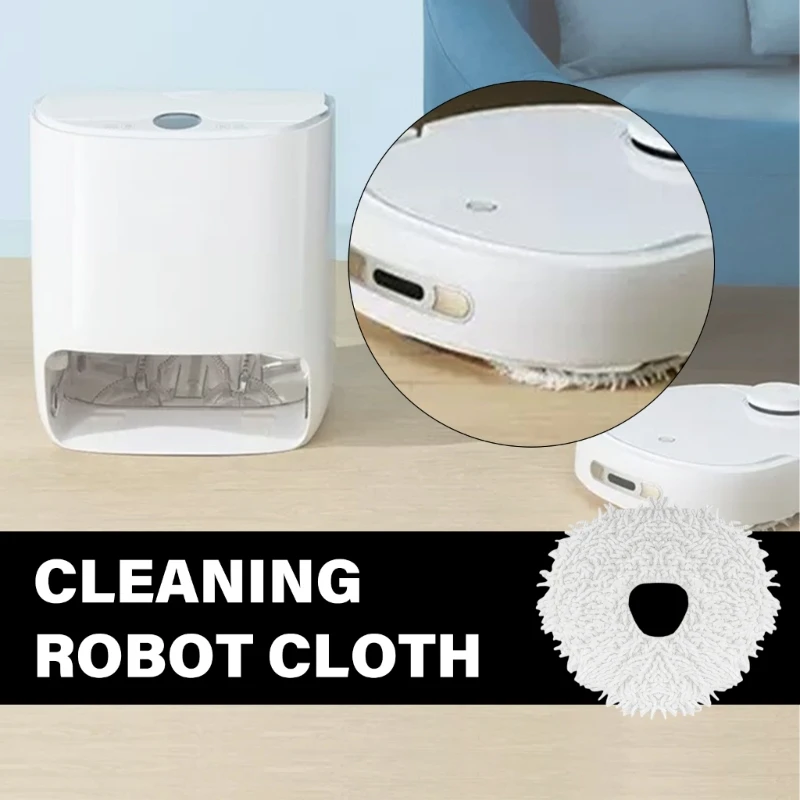 2/4/6/10 ชิ้น Mop ผ้าเครื่องดูดฝุ่นอุปกรณ์เสริมสำหรับ J1/J2 ล้างทำความสะอาดได้และนำกลับมาใช้ใหม่ได้