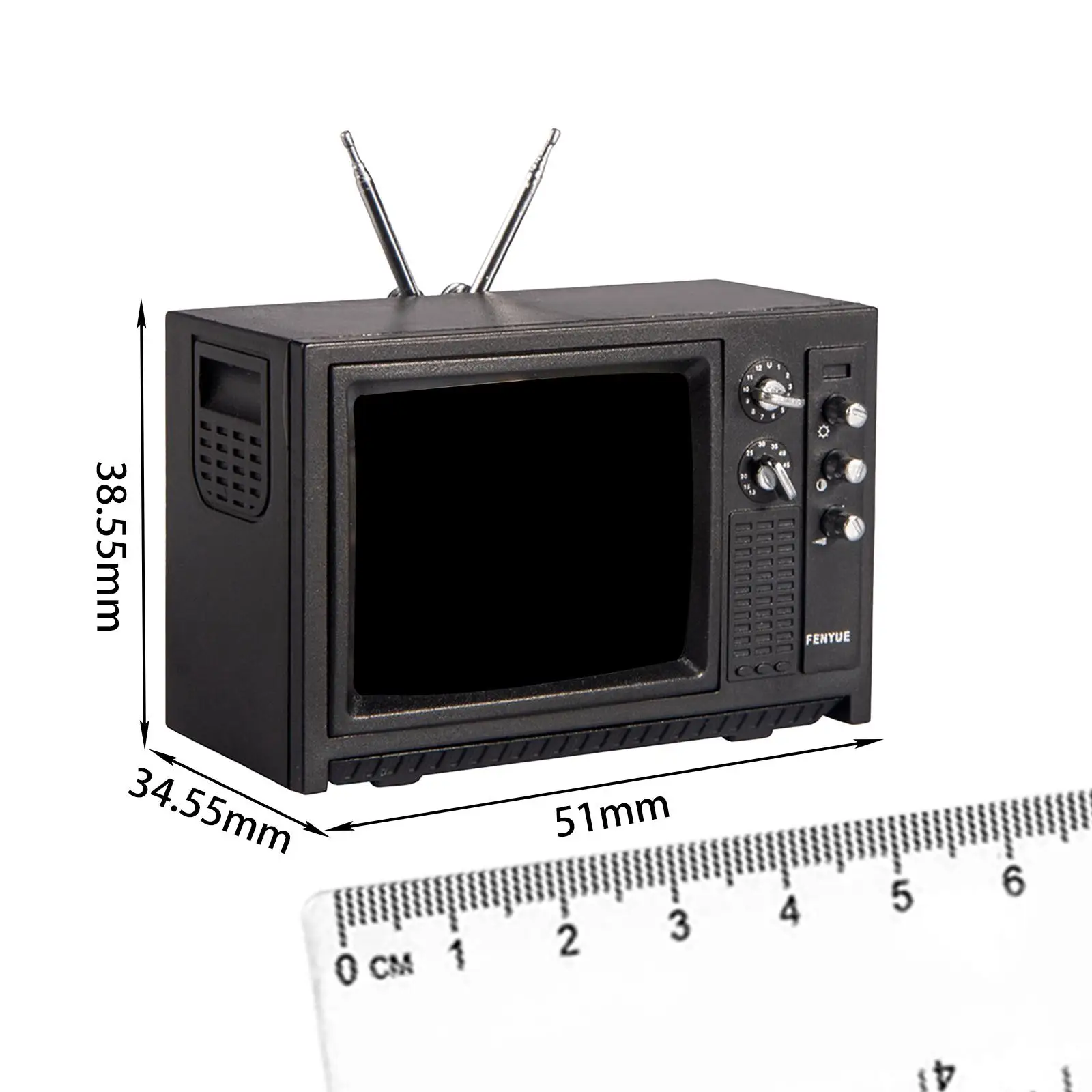 Miniatuur poppenhuis televisiemodel woonkamer micro landschap leven scène slaapkamer meubilair 1:12 decor landschap benodigdheden