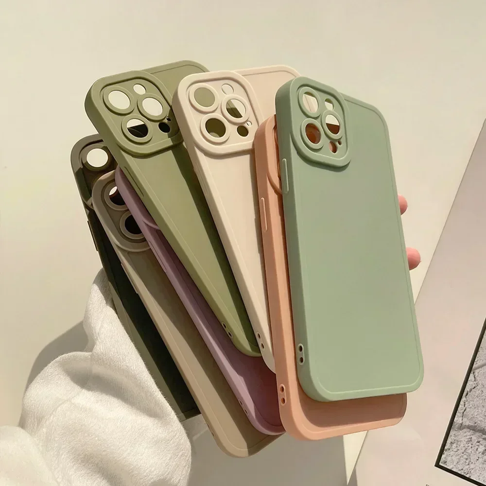 Matte 12 styles soft silicone ins jane phone case for iphone 8 7 plus x xr xsmax 11 12 mini 14 15 pro max 13 promax shockproof