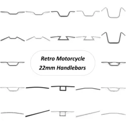 Universal Motorcycle 22mm Handlebars Vintage Steering Wheel for Honda Yamaha Suzuki Kawasaki Triumph Scrambler Tracker Scooter