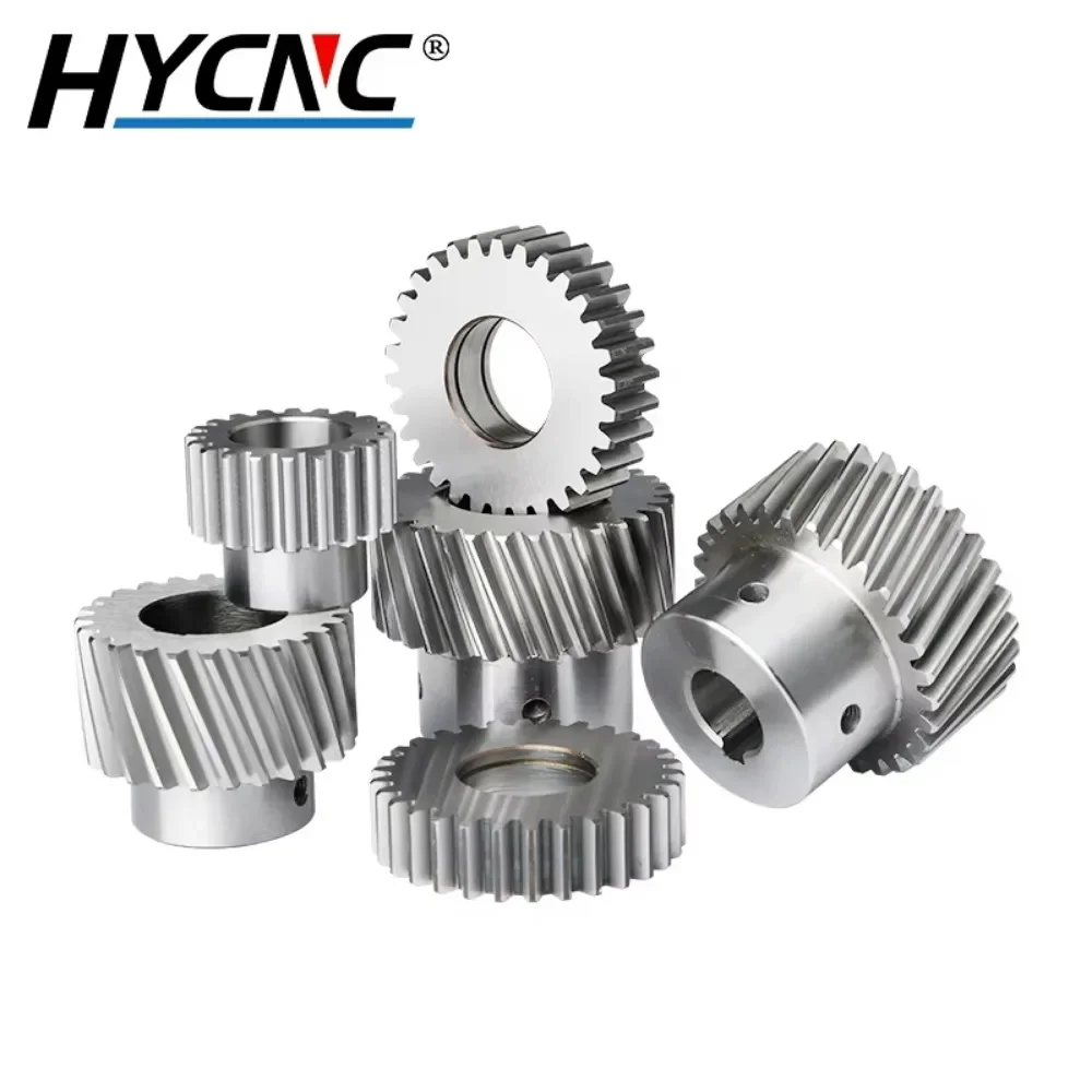 1.25/1.5/2 Mod CNC Gear Pinion Helical 20 25 28 32 Teeth Helical Spur Gear Reducer Gear CNC Transmission Tool