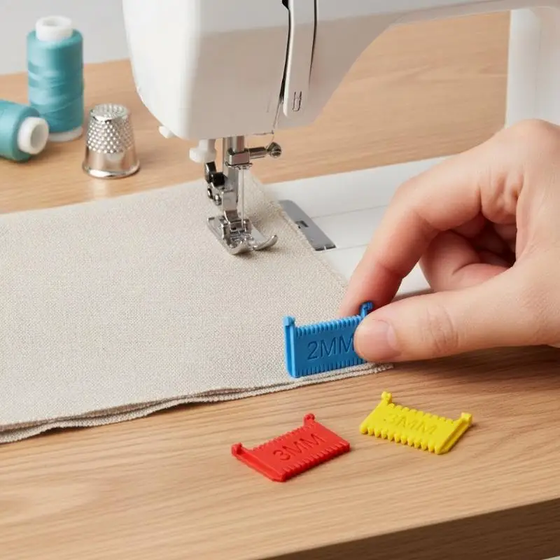 @*3Pcs Durable Sewing Seam Gauges Set Smooth Plastic Measuring Ruler for DIY Garment Sewing Crafting Home Use