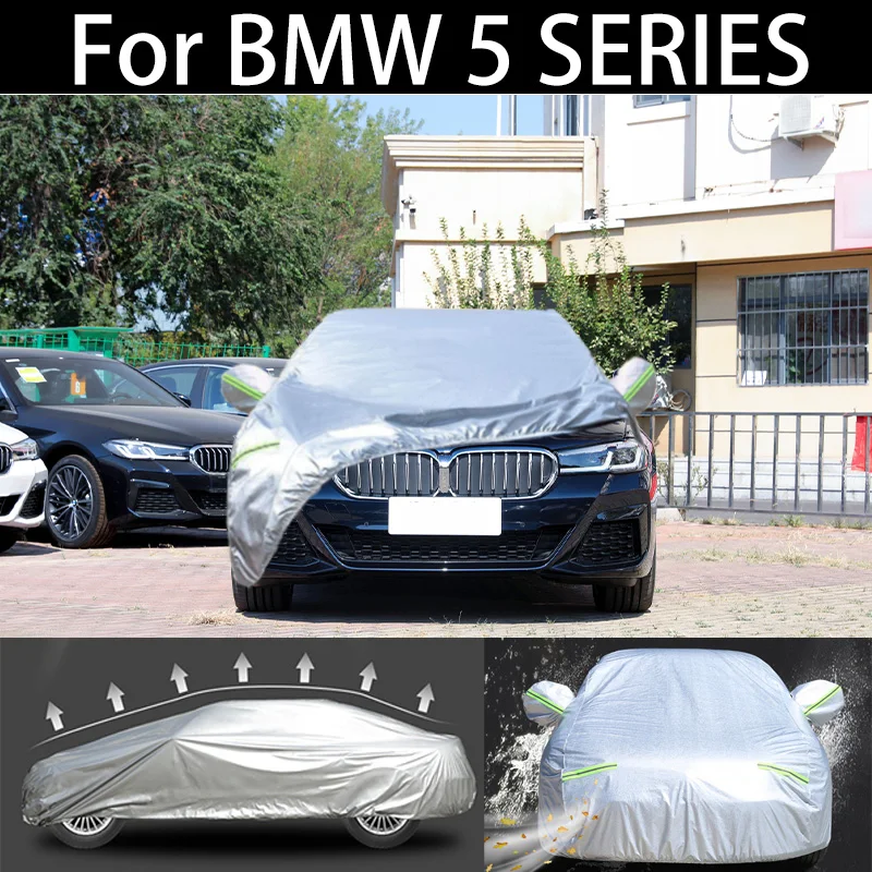 For BMW 5 SERIES  winter Car Cover Dustproof Outdoor Indoor UV Snow Resistant Sun rain Protection  waterproof hail cover for car