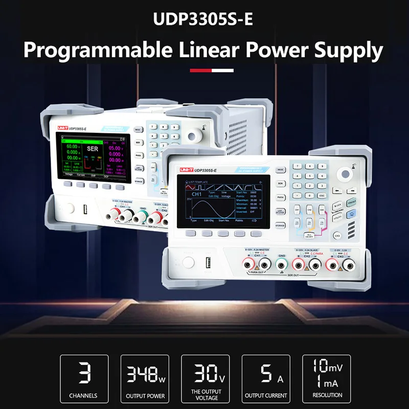 UNI-T Programmable DC Power Supply Adjustable UDP3305S-E UDP3305S 30V 5A Linear Power Supply Laboratory Voltage Regulator Switch