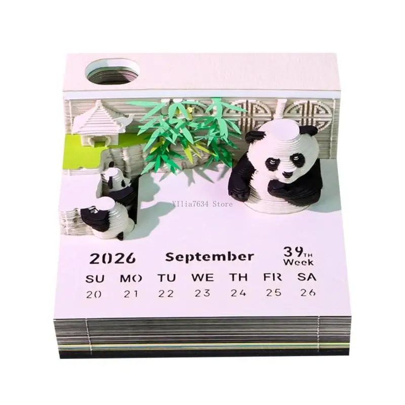  Heaven City Themed twenty twenty six Calendar Gentle LED Lighting Permanent Specialty Paper Building