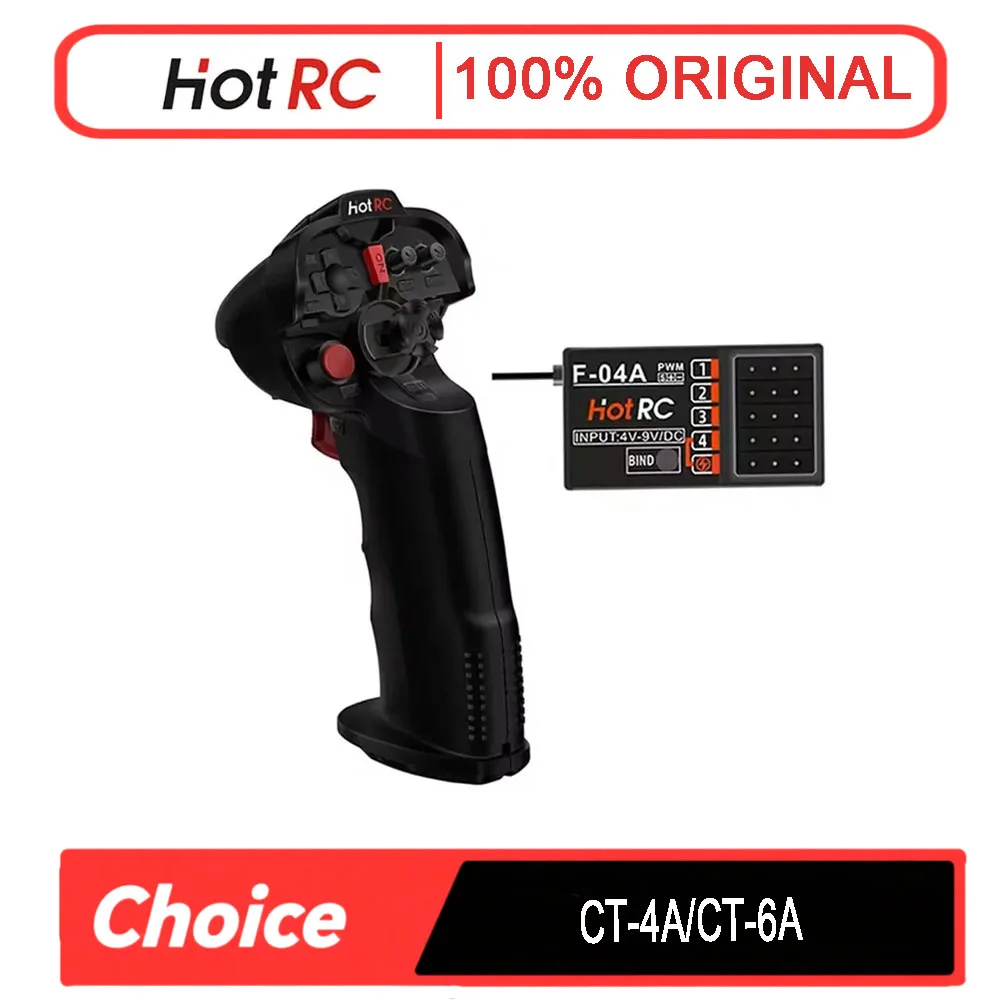 

Hotrc DS-600 2.4GHz 6CH RC Transceiver Set - LCD+Volt FB - Universal for RC Vehicles & Robots