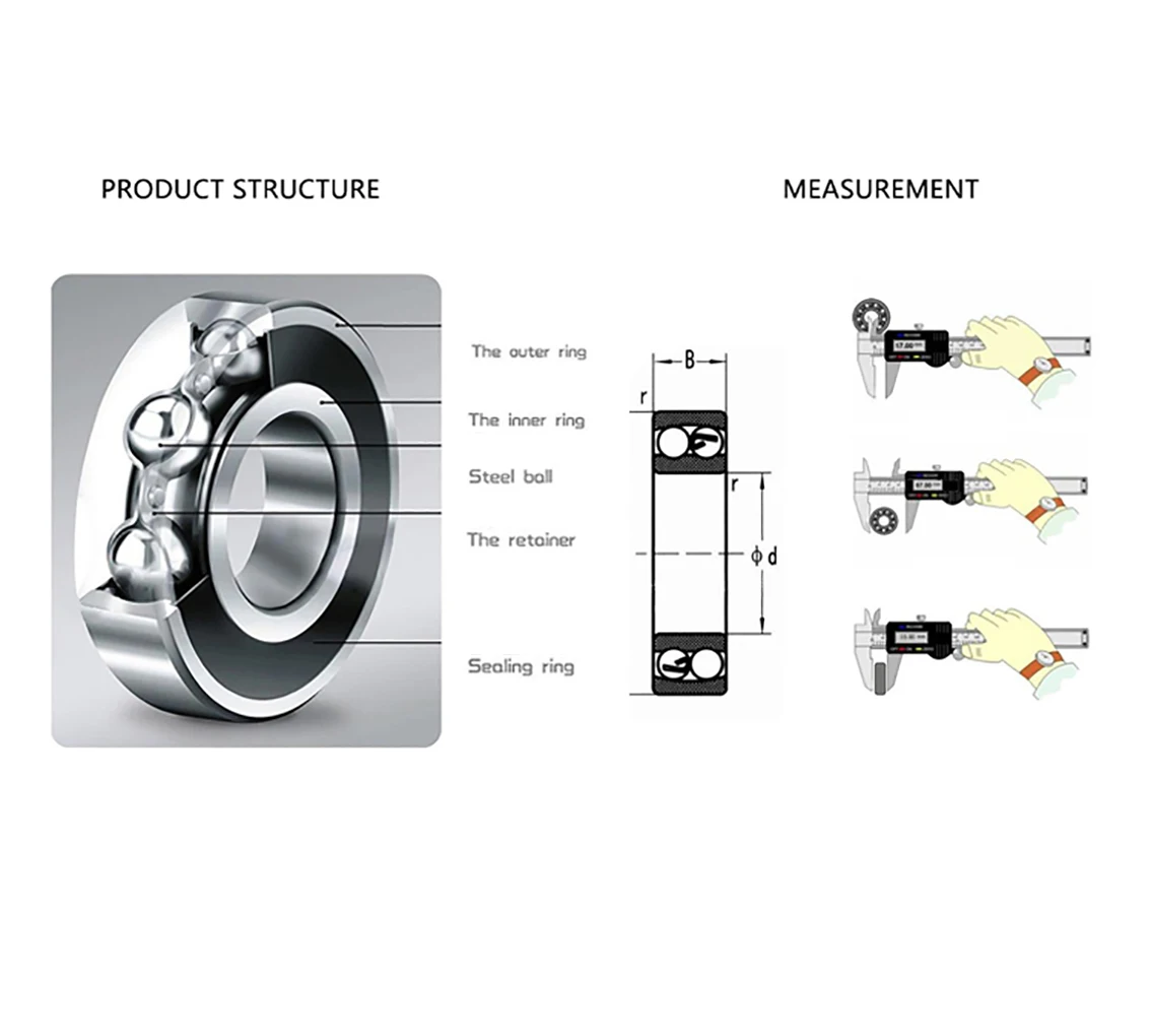 Rodamiento de bolas de ranura profunda para bicicleta, herramientas eléctricas de juguete selladas de goma/Metal, 6900Z, 6901Z, 6902Z, 6903Z, 6904Z, 6905Z, 6906Z, 6907Z, RS, 1 piezas