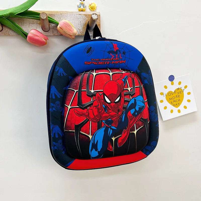 Disney Kids Cartoon Avengers Spider-Man Backpack Schoolbag frozen Backpack Primary Schoolbag