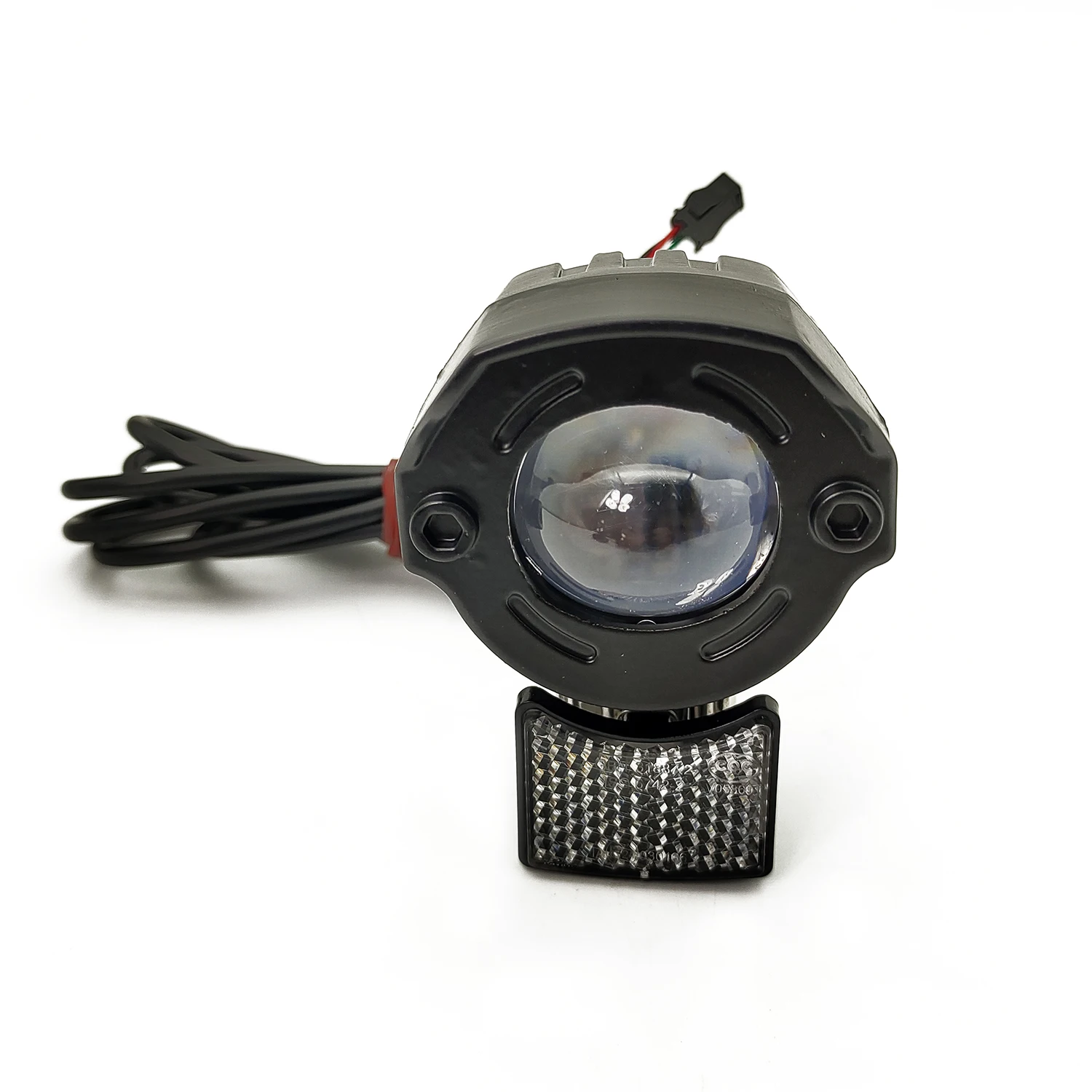 EBKE Electric Bicycle Aluminum Headlight Waterproof Switch With Horn 12V 24V 36V 48V 52V 60V 72V 9W High-Power LED Near Light