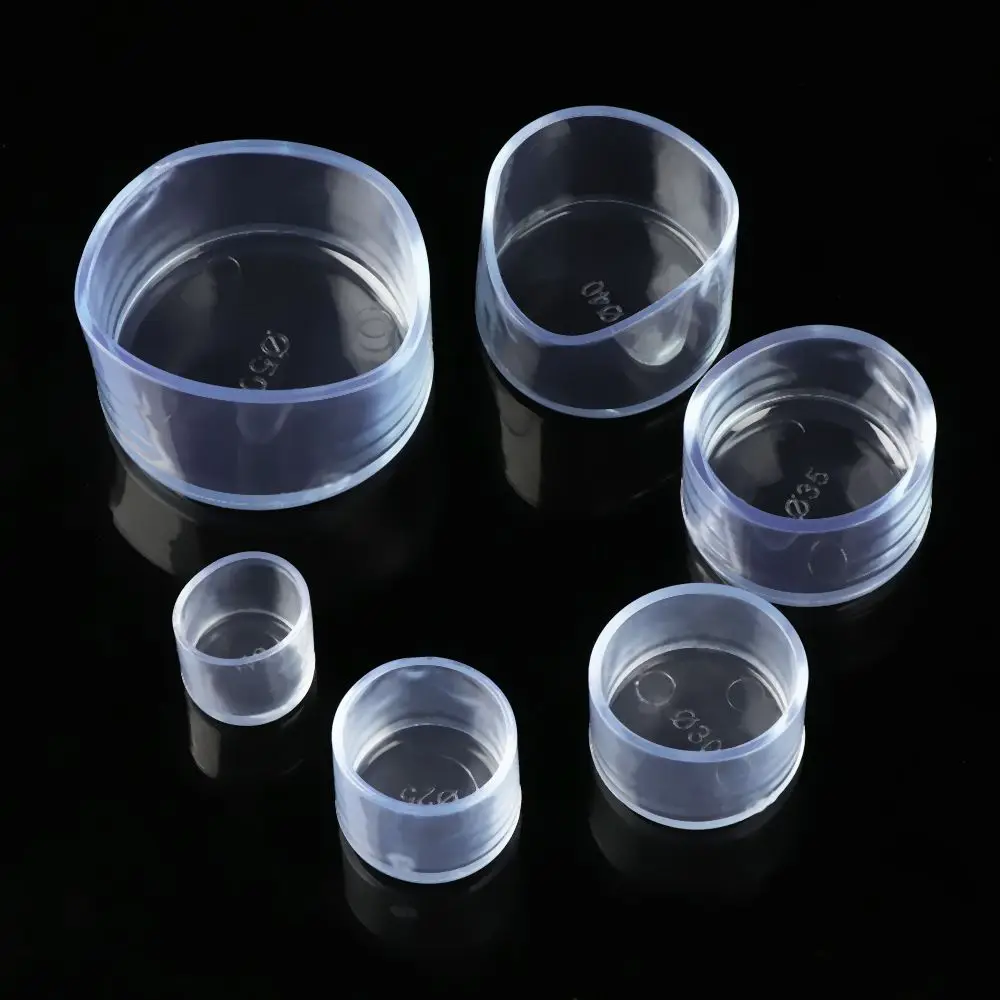 4pcs/set Cups Floor Protectors Round Bottom Silicone Pads Non-Slip Covers Furniture Feet Chair Leg Caps
