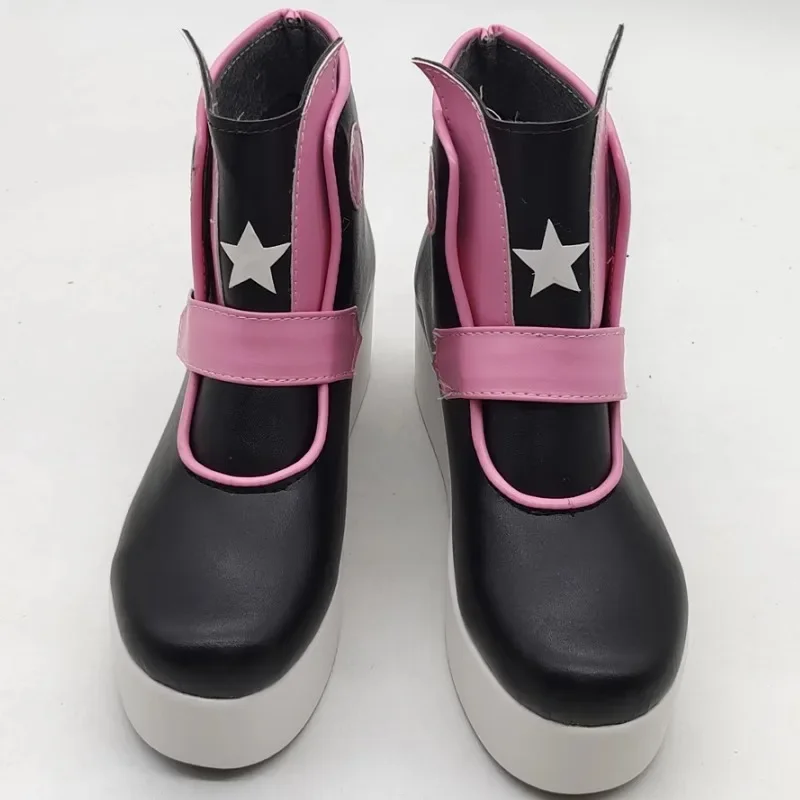 KALIE Cosplay Shoes Straight Boots Chunky Props Anime Kalie AOTU World Halloween Christmas Carnival Uniform Accessories