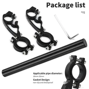 West Biking MTB Carbon Greeper Extension Bike Road Bike Integrated Handle Aluminum Extension Bar Bicycle Computer Light Light Phone Support 12 Main Sales MTB Integrated Wim - №5