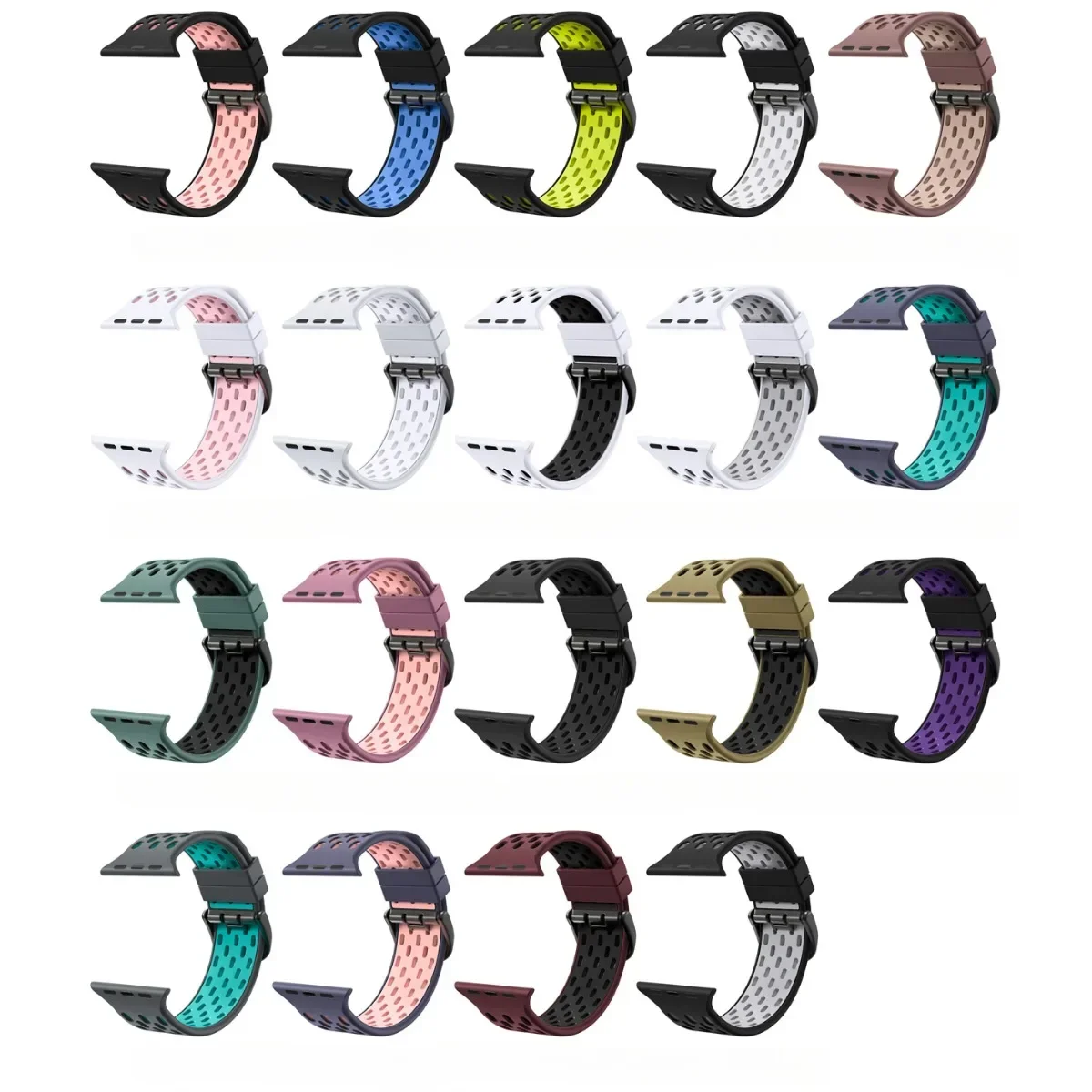 Watch Band For iWatch 42/44/45/49mm 38/40/41mm Silicone Watch Strap For Watch Series Ultra2 Se 9/8/7/6/5/4/3/2/1_voghion.com