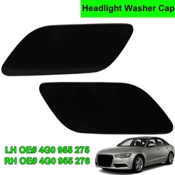 2x Car Front Bumper Headlight Headlamp Washer Spray Nozzle Cap Cover Left+Right For Audi A6 C7 2012 2013 2014 2015 2016 2017