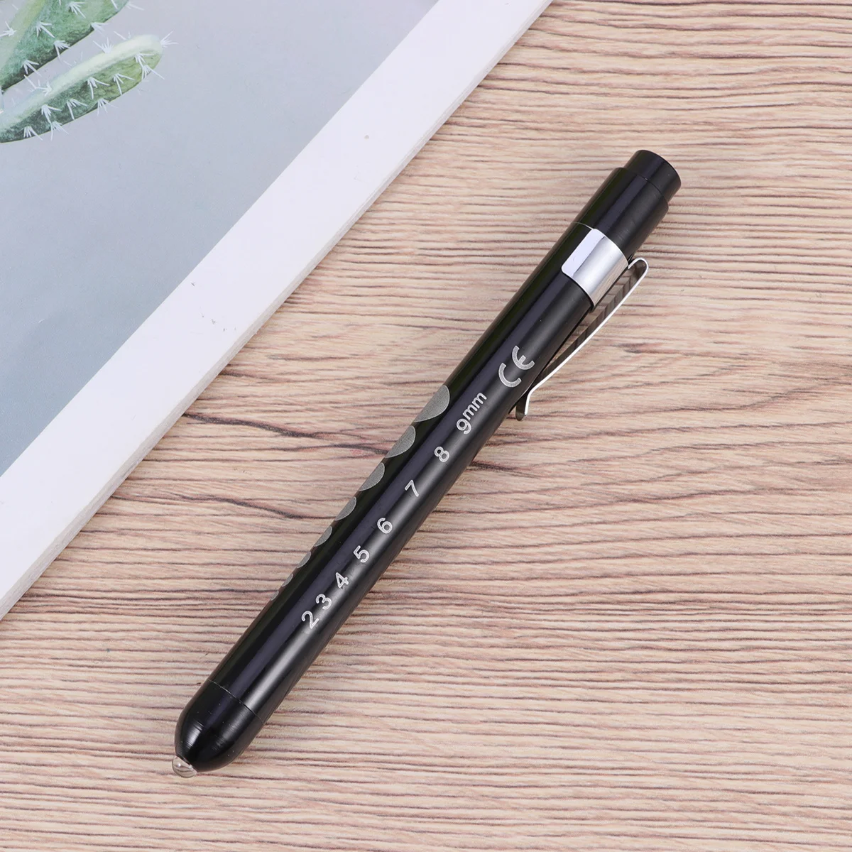 

Pupil Pen Light Medical Surgical Led With Scale Bright Beam For Emergency Use Black